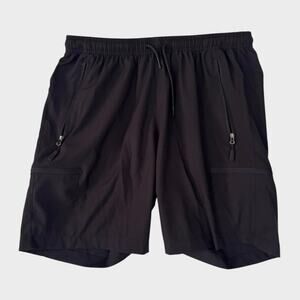 Santiny Large Black 7" Inseam Hiking Cargo Shorts Lightweight Quick Dry